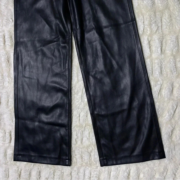 NWT BLANKNYC Women’s Franklin Leather High Rise Wide Leg Pants - Picture 5 of 13